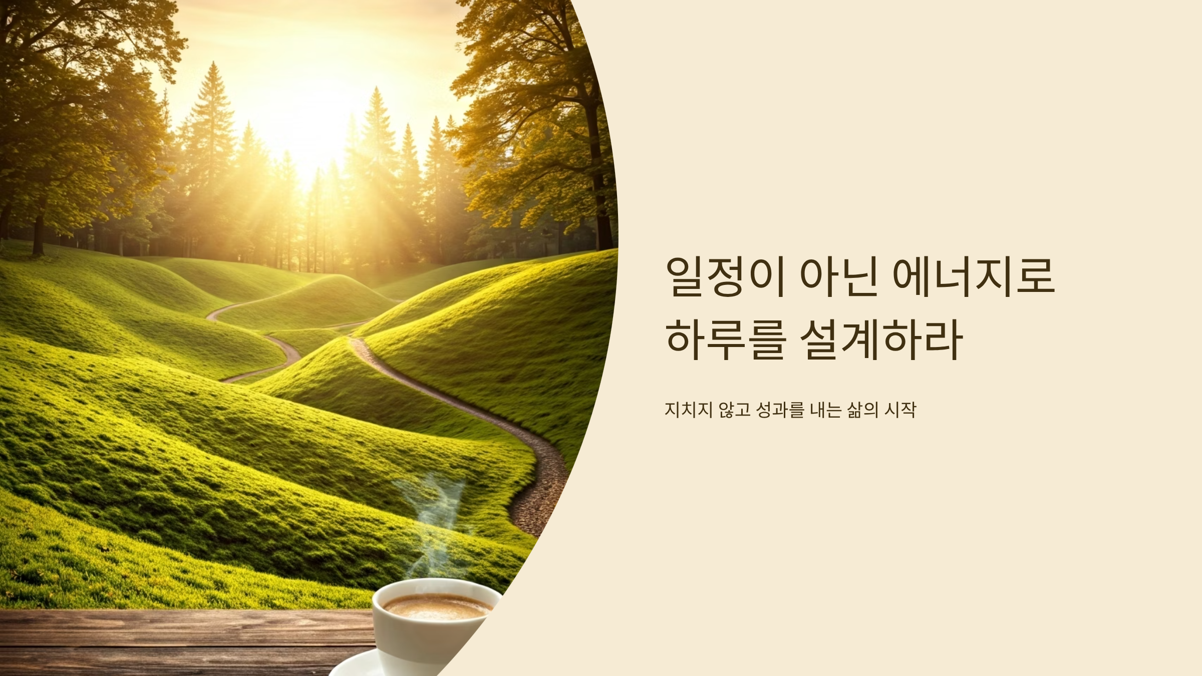 에너지 기반 하루 설계법, 번아웃 없이 생산성 높이는 비결 ⚡