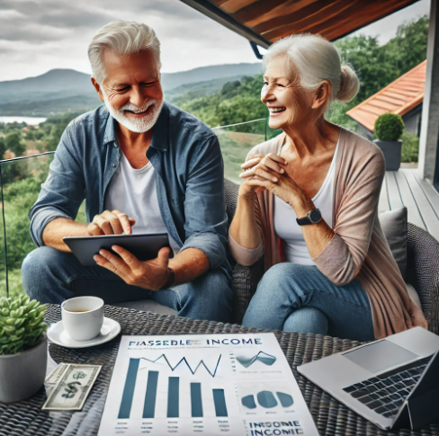 은퇴 후 부동산 경매로 안정 수익을 벌고 있는 모습