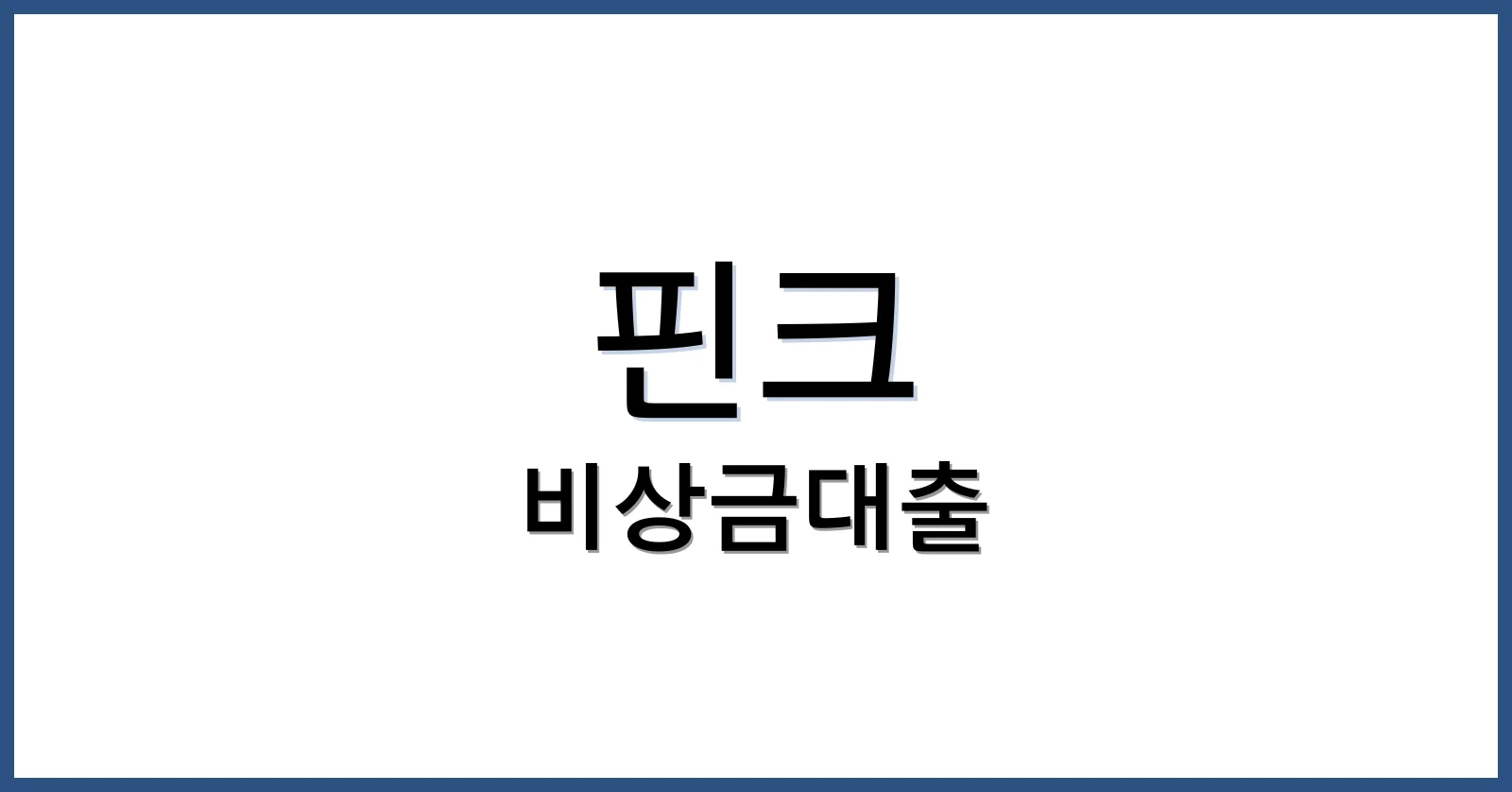 핀크비상금대출후기