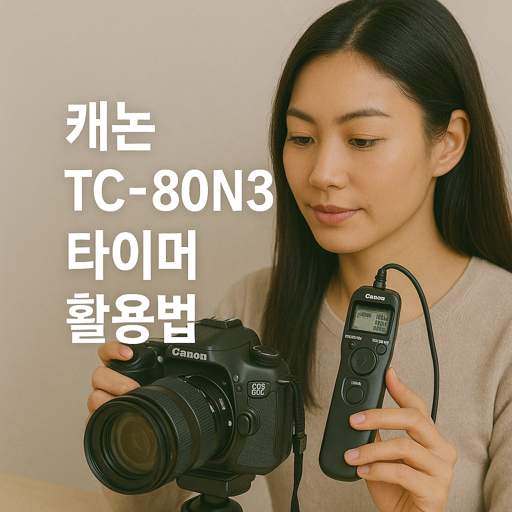 캐논 TC-80N3 타이머 활용법