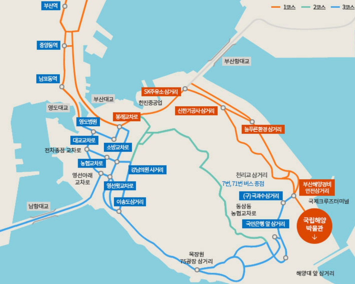 국립해양박물관 위치 지도입니다.