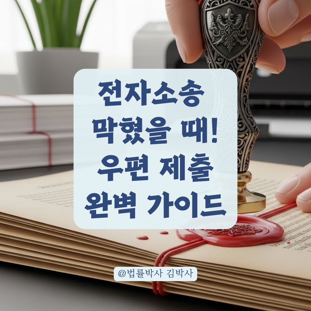 전자소송 막혔을 때 필독! 민사소송 답변서 우편 제출 요령과 간인, 사본 처리 완벽 정리.