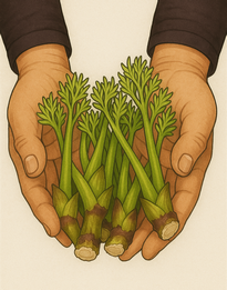 두릅 색칠도안 칼라