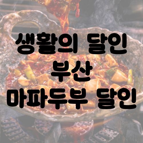 생활의 달인 부산 마파두부 달인