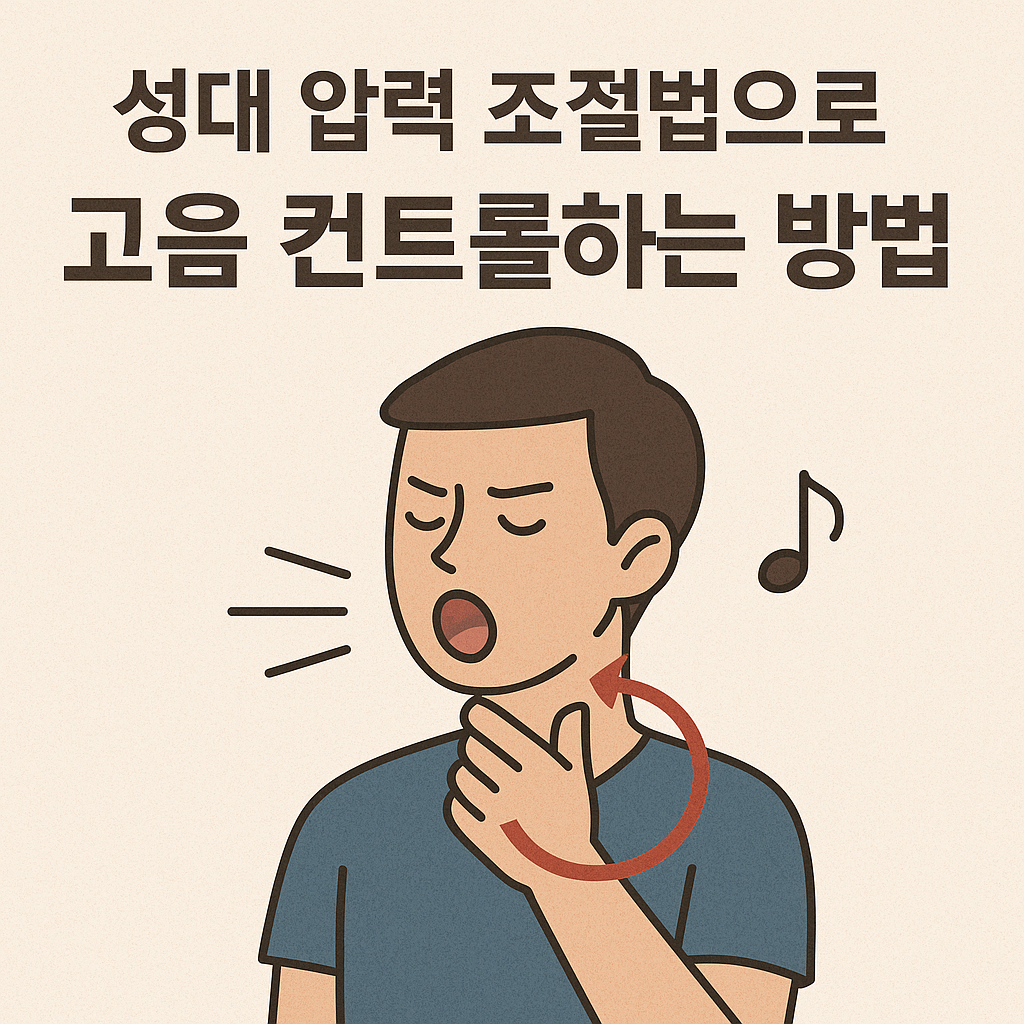 성대 압력 조절법으로 고음 컨트롤하는 방법 관련 사진