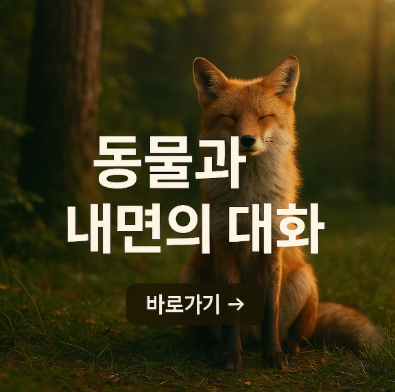 자연 속 동물과 내면의 대화