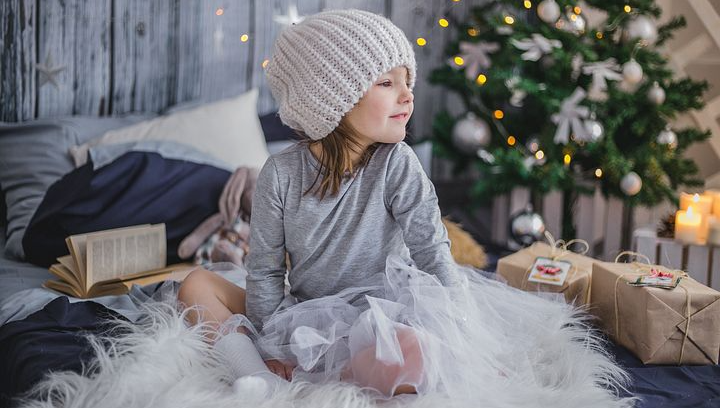 크리스마스 아침에 선물