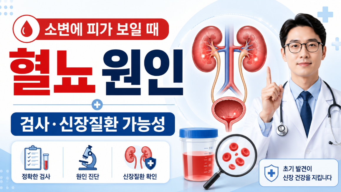 혈뇨 원인|소변에 피가 보일 때 검사·신장질환 가능성