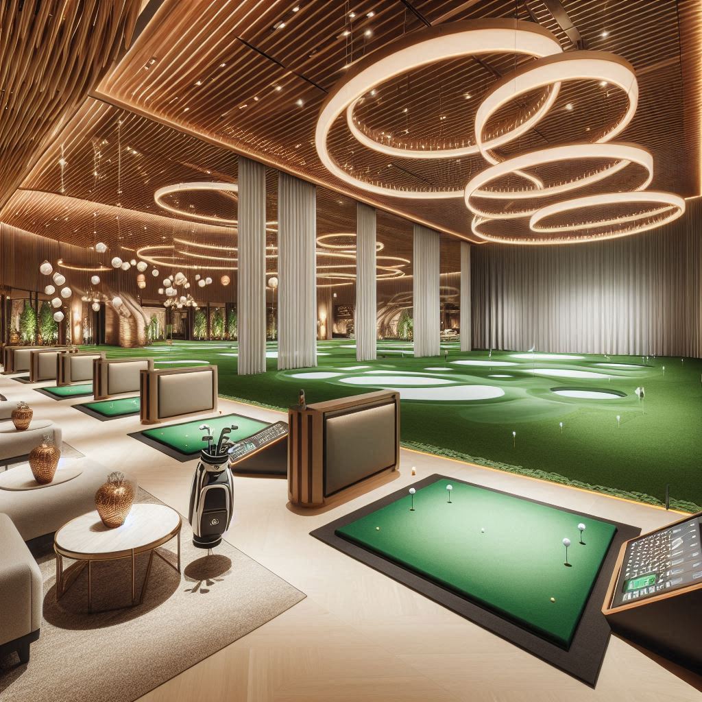 실내골프연습장 배경