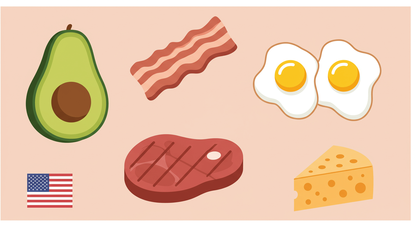 미국 케토 식단 (keto meals, diet, usa)