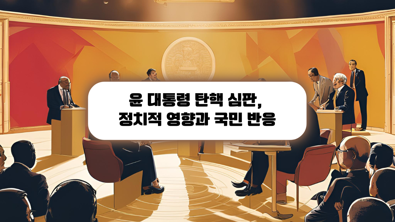 윤 대통령 탄핵 심판, 정치적 영향과 국민 반응