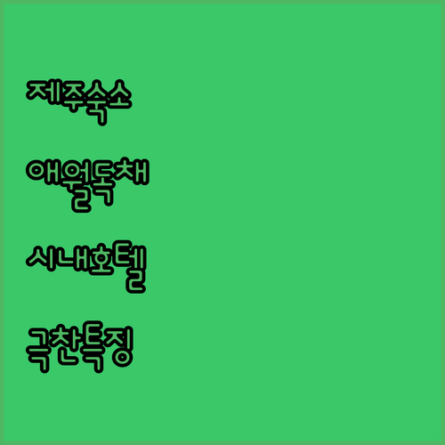 직접 다녀온 분들이 극찬한 제주 숙소..