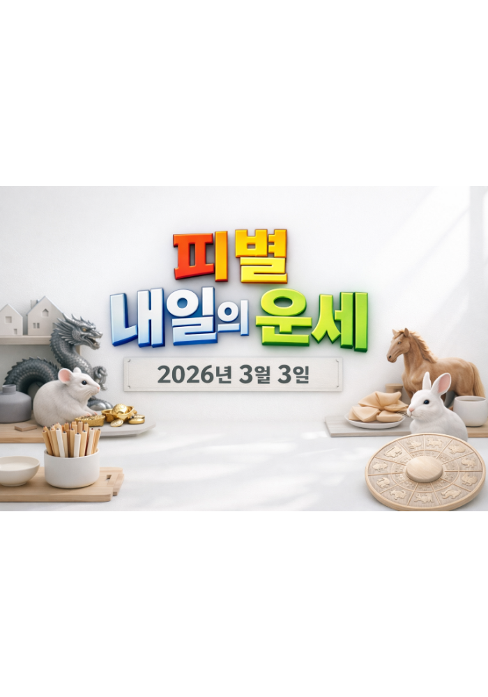 1.띠별 내일의 운세 2026년3월3일