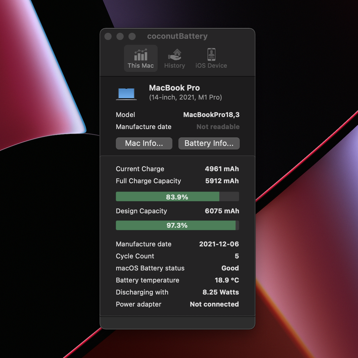 맥북-코코넛-배터리로-배터리-성능-체크-97프로