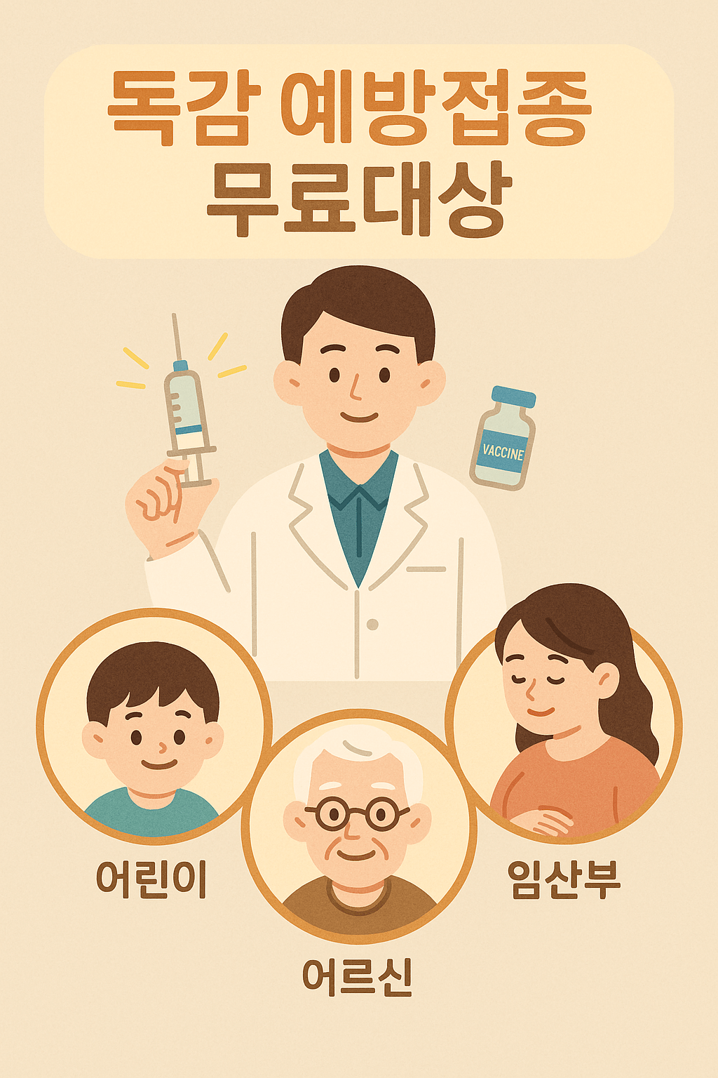 독감예방접종 무료대상