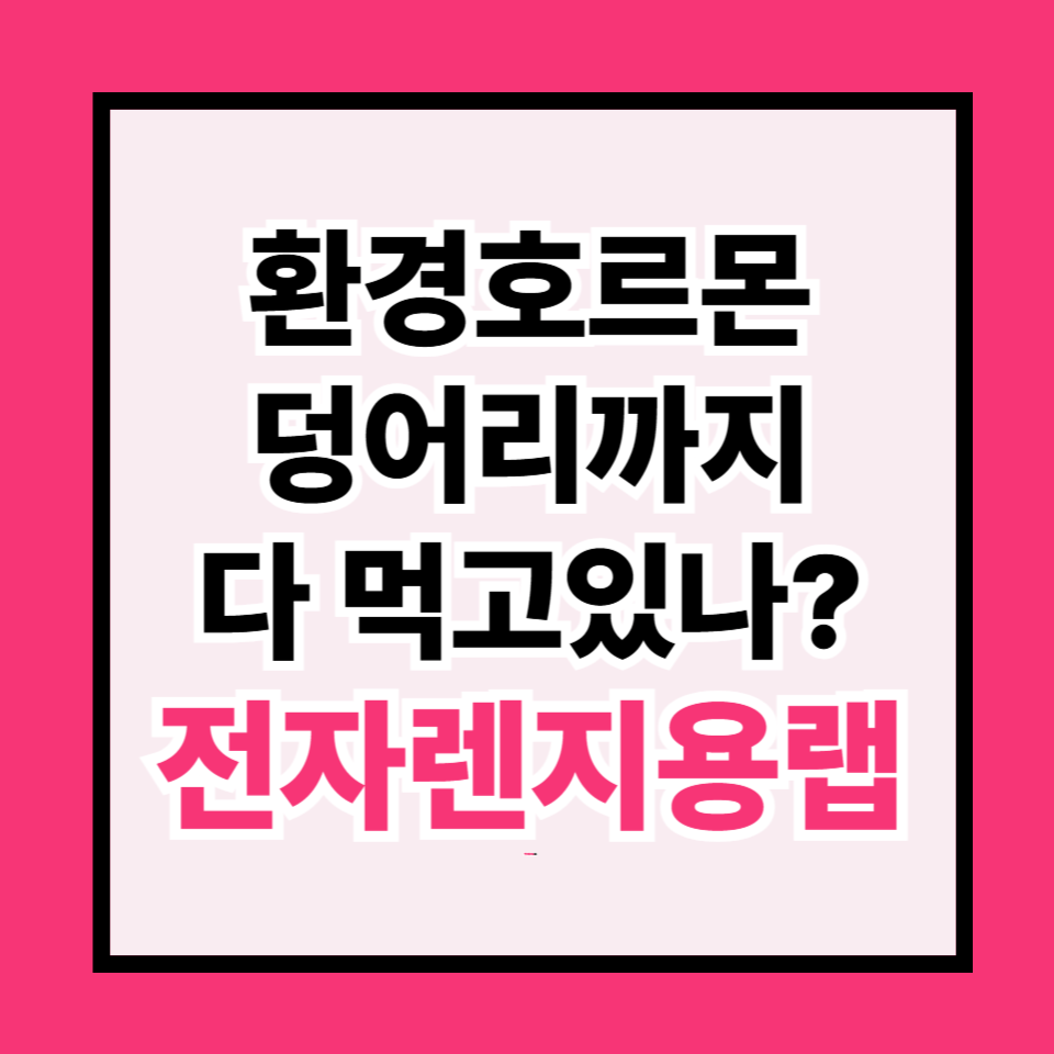 전자레인지용 랩과 환경호르몬