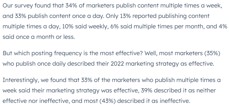 블로그 포스팅, 마케터는 얼마나 자주 할까