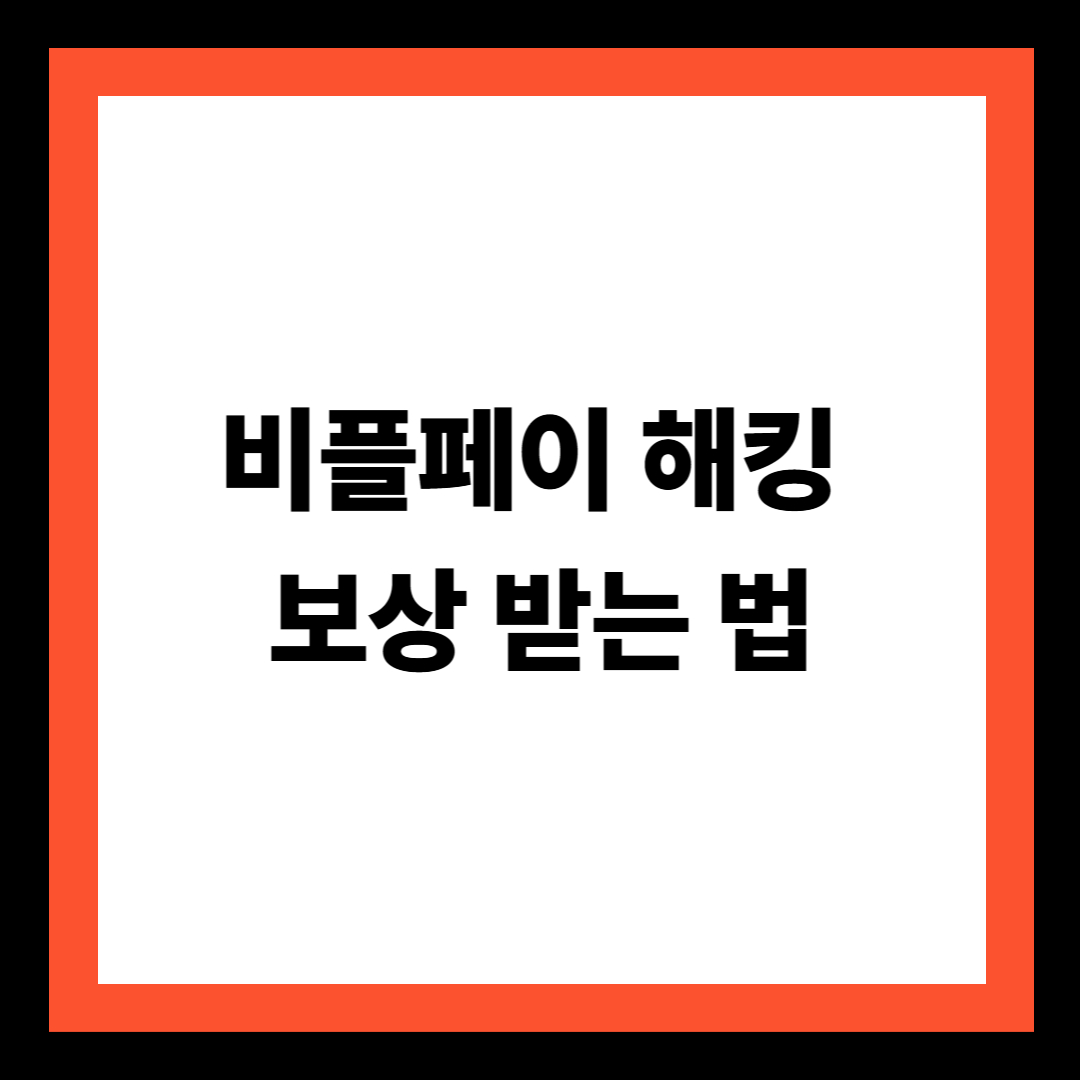 비플페이 해킹 보상 받는 법