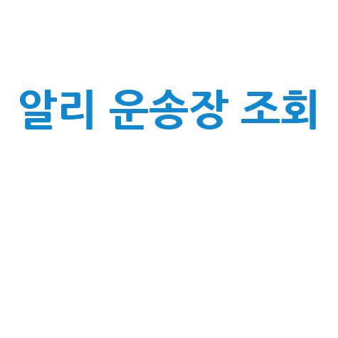 알리 운송장번호 조회: 통관 및 배송 추적 방법 완벽 정리