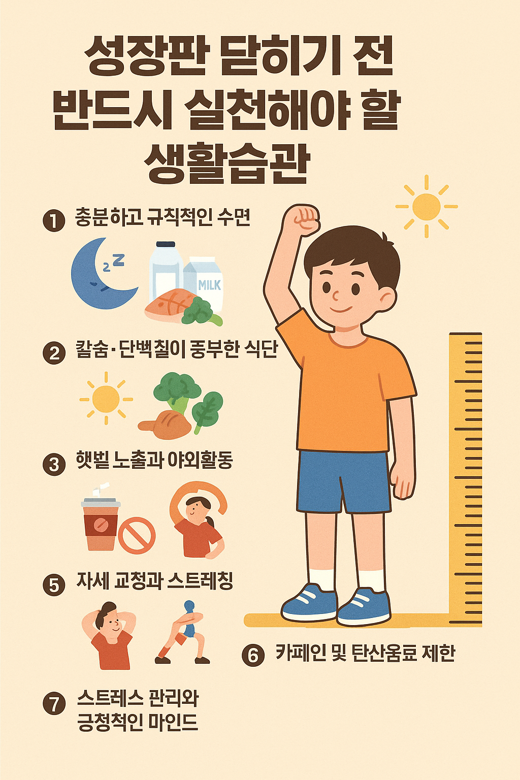 성장판 닫히기 전에 해야 할 생활습관