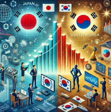 일본 경제 vs 한국 경제 (성장 동력, 정책, 국제 경쟁력)