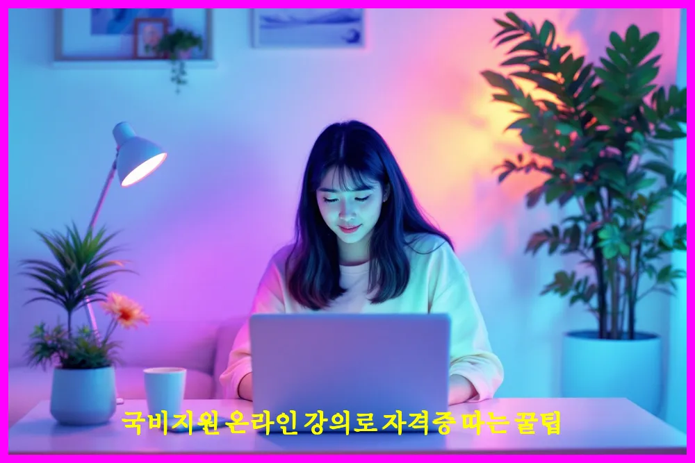 국비지원 온라인 강의로 자격증 따는 꿀팁