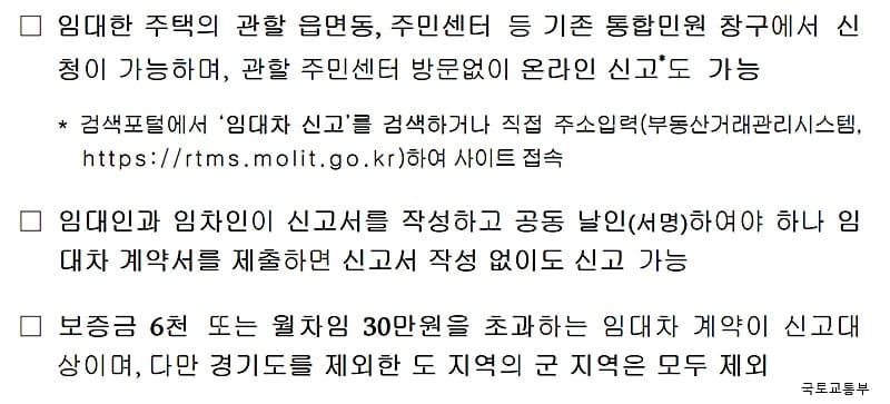 전월세 신고 방법