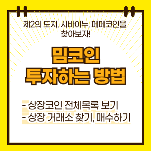 밈코인 투자 방법(대표이미지)