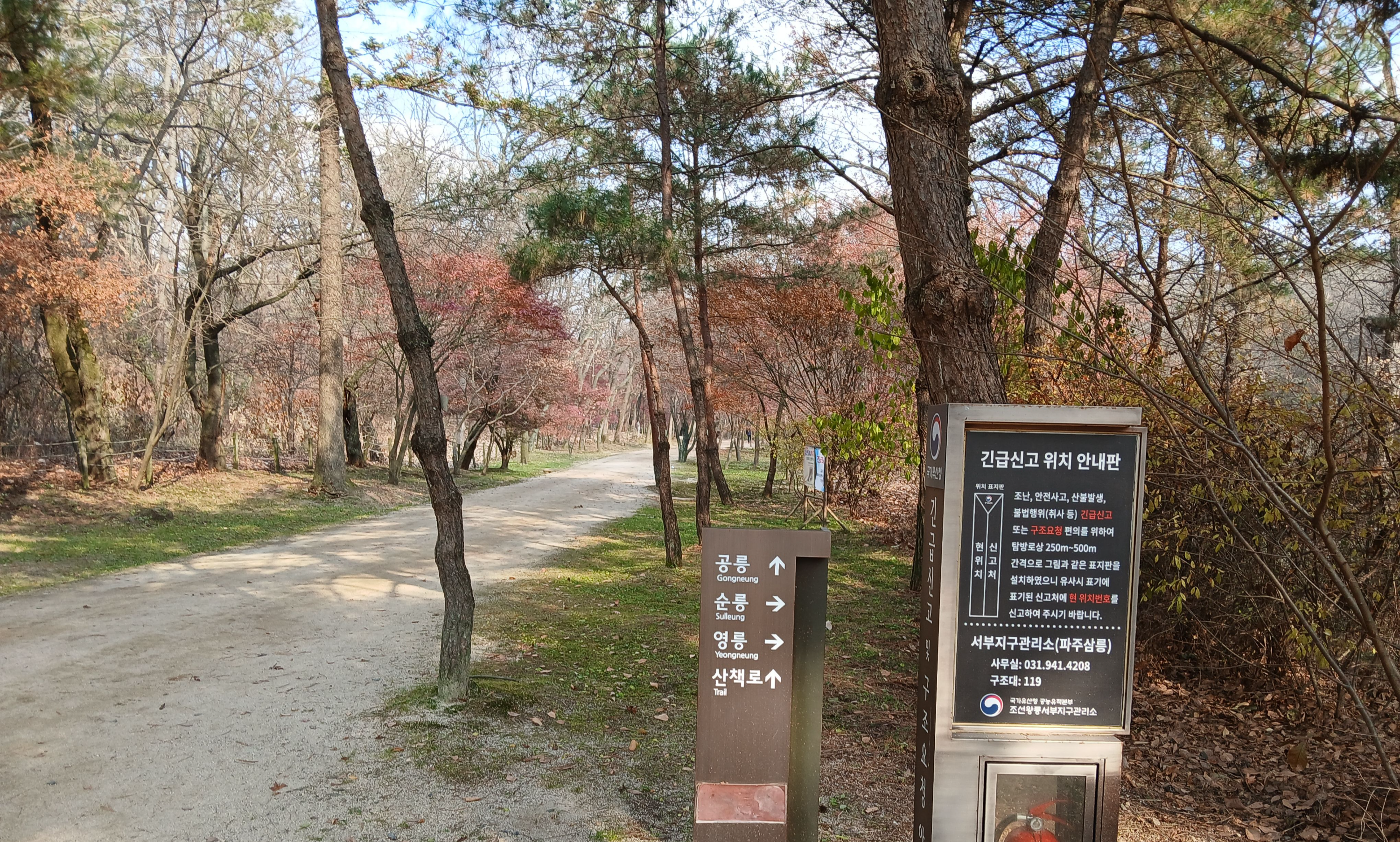 파주 삼릉 가는 길의 풍경