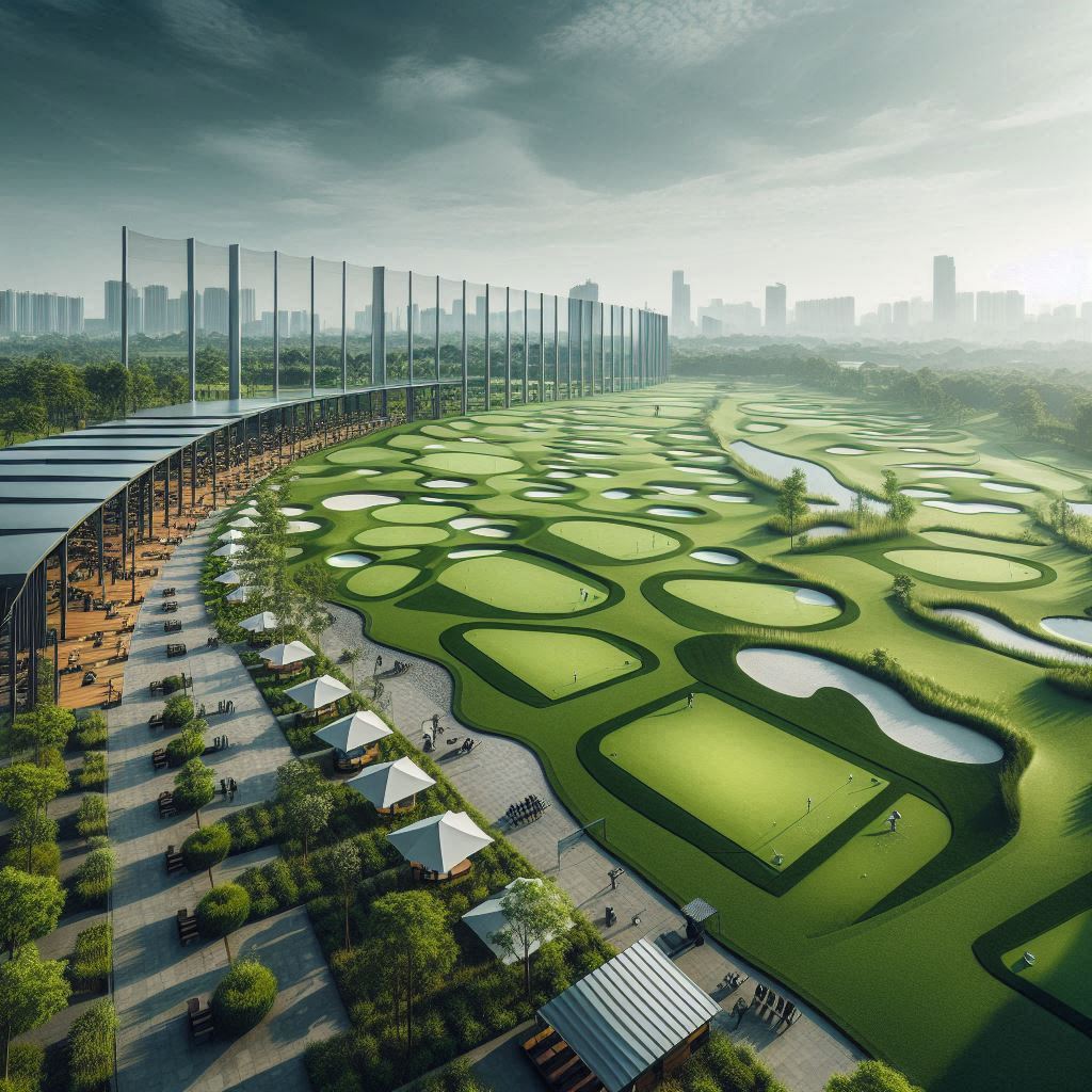 실외골프연습장 배경