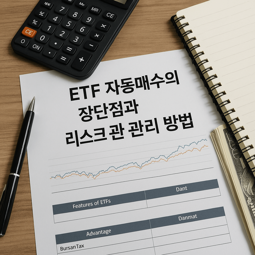 ETF 자동매수, ETF 자동매수 장단점, 리스크 관리