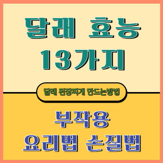 달래-효능-13가지-부작용-요리법-손질법-된장찌개-만드는-방법