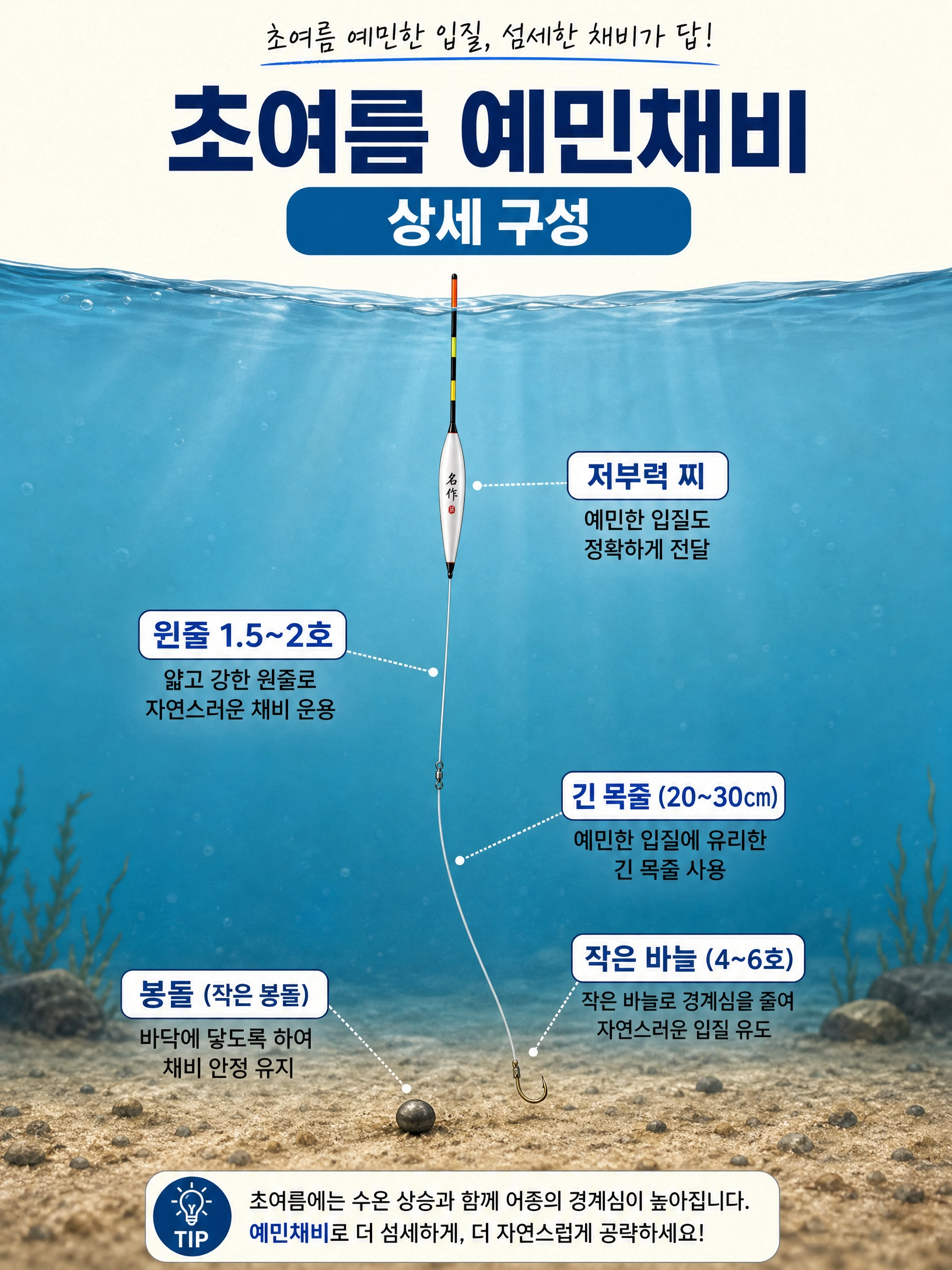 초여름 예민채비 상세 채비도