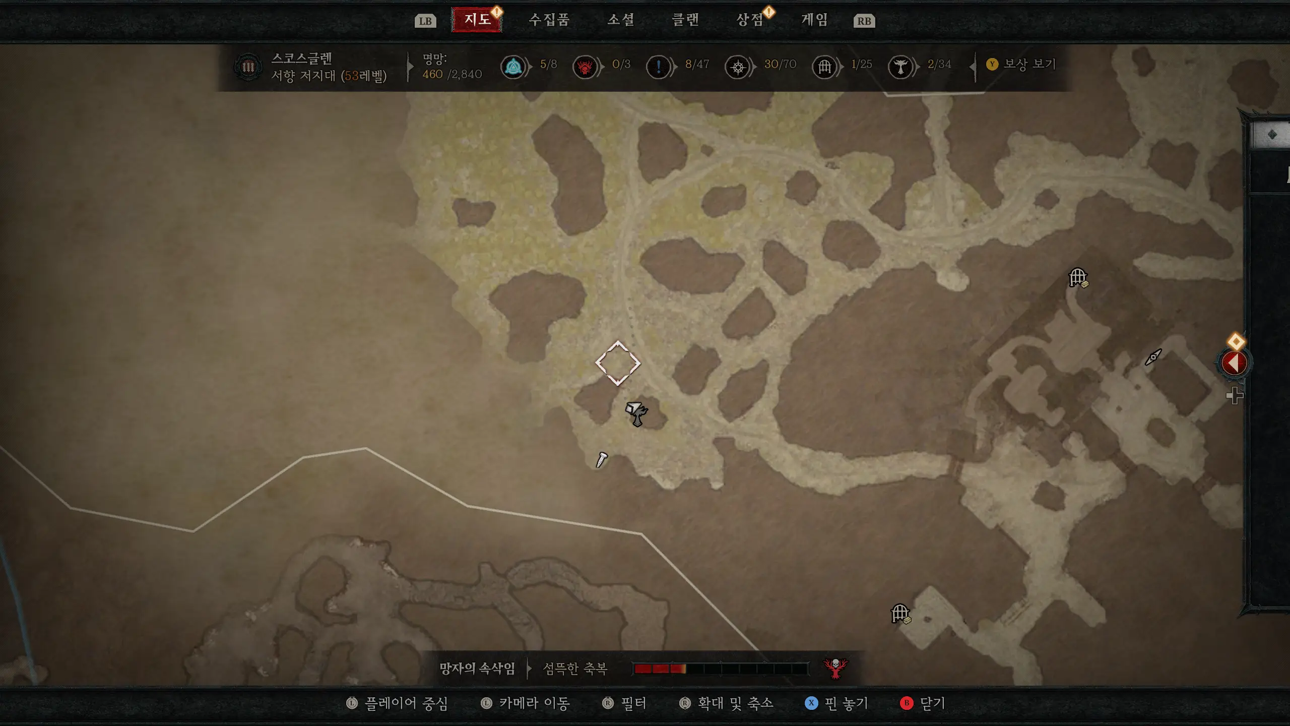 디아블로4 월드맵