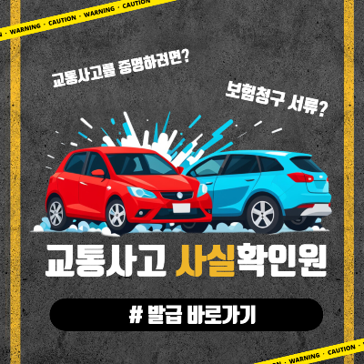 교통사고사실확인원 발급 방법(온라인, 방문)