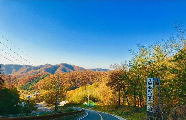 가을이 찿아온 고대산자연휴양림