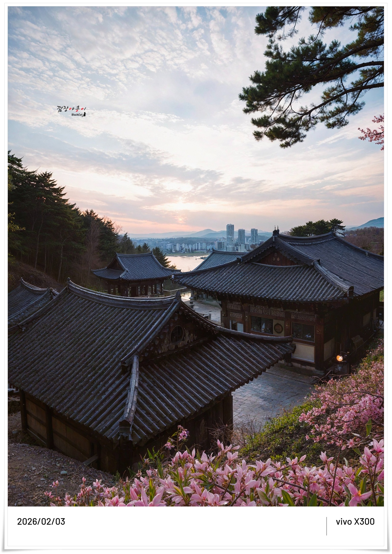 비보 X300 AI 기능으로 촬영한 복천사 사찰 풍경