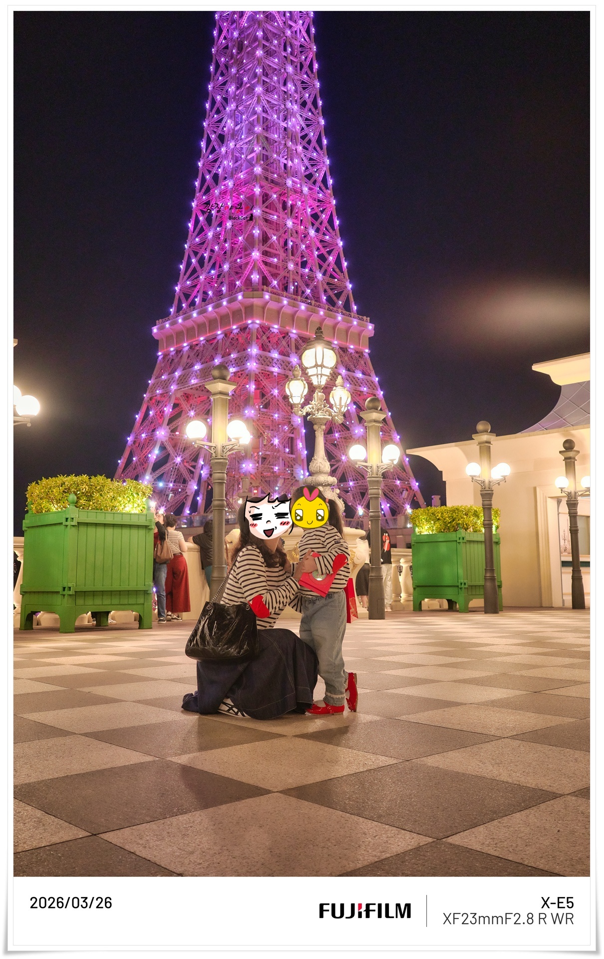 마카오 파리지앵 에펠탑 7층 무료 전망대에서 본 야경