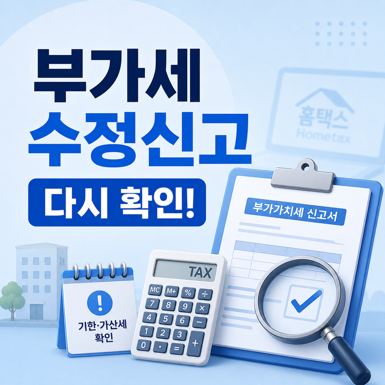 부가세 수정신고 다시 해야 하는 상황과 조건 확인 안내