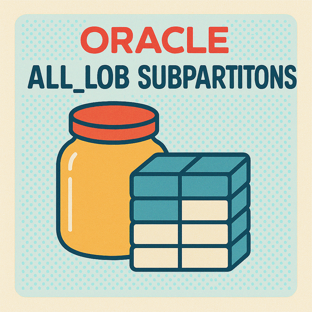오라클 ALL_LOB_SUBPARTITIONS 완벽 가이드 : 서브파티션 구조부터 활용까지