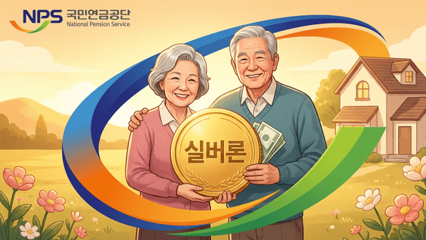 국민연금공단 실버론 광고 이미지