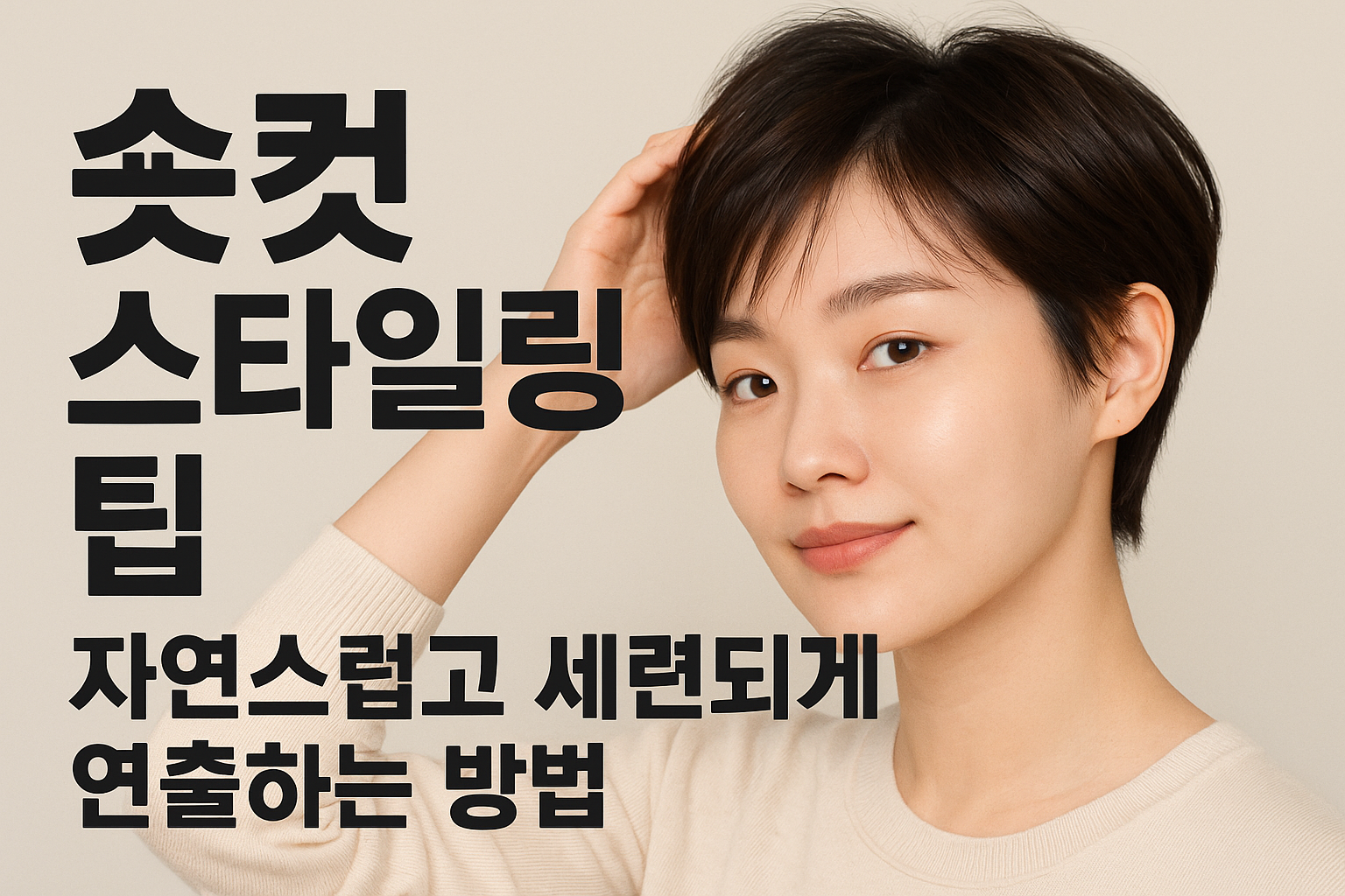 숏컷 헤어