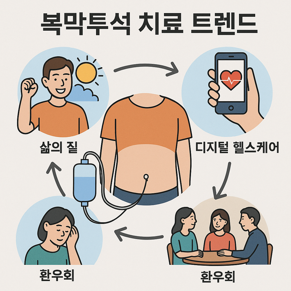 복막투석 치료 트렌드 (삶의 질, 디지털 헬스케어, 환우회)