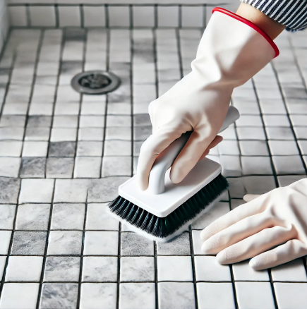 욕실 타일 때 제거 하는 효과적인 방법