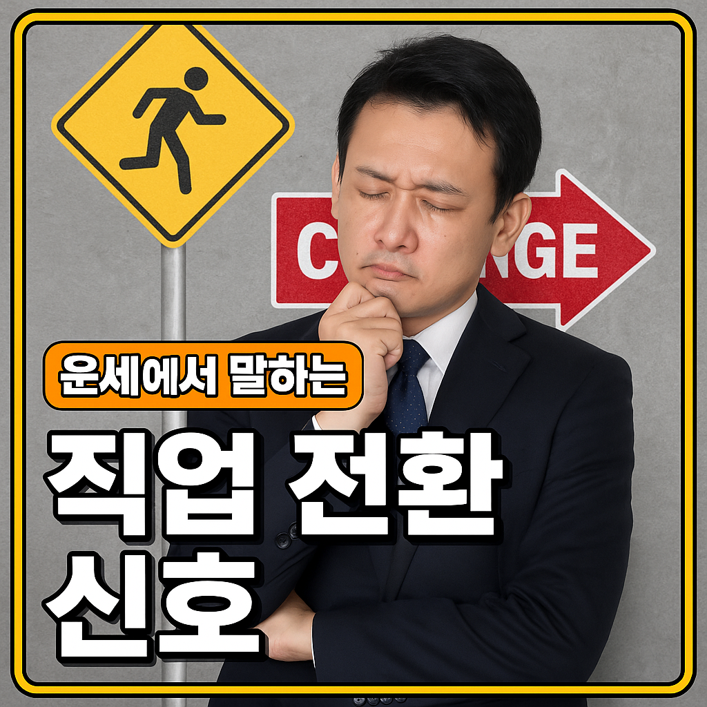 운세에서 말하는 직업 전환 신호
