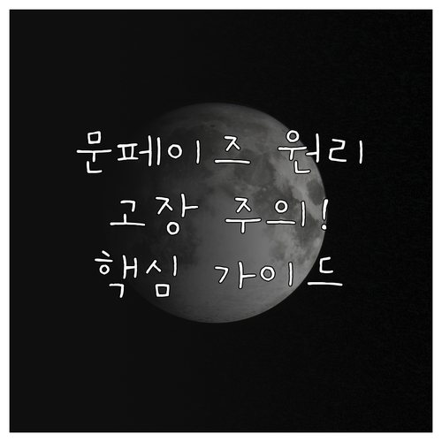 달의 위상을 담은 문페이즈 기능 원리..