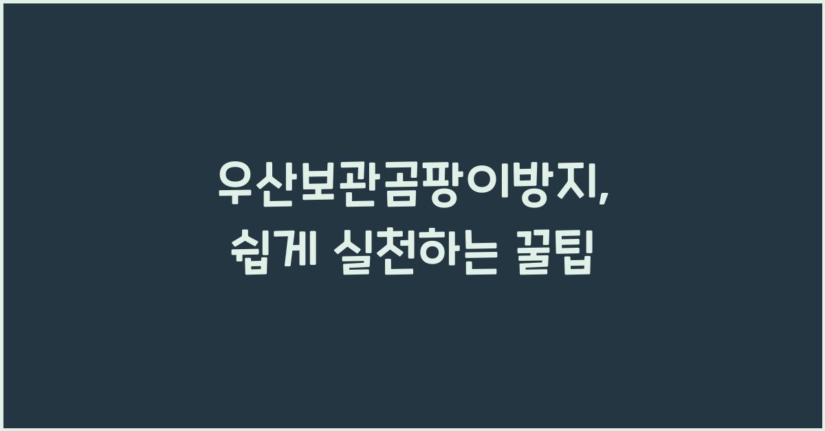 우산보관곰팡이방지