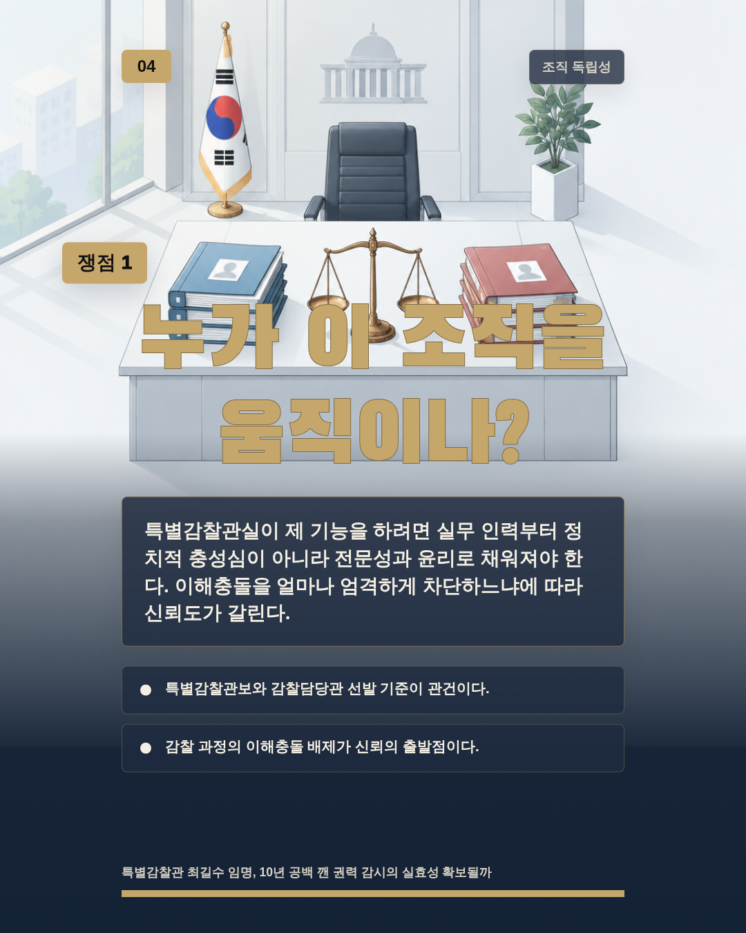 누가 이 조직을 움직이나?