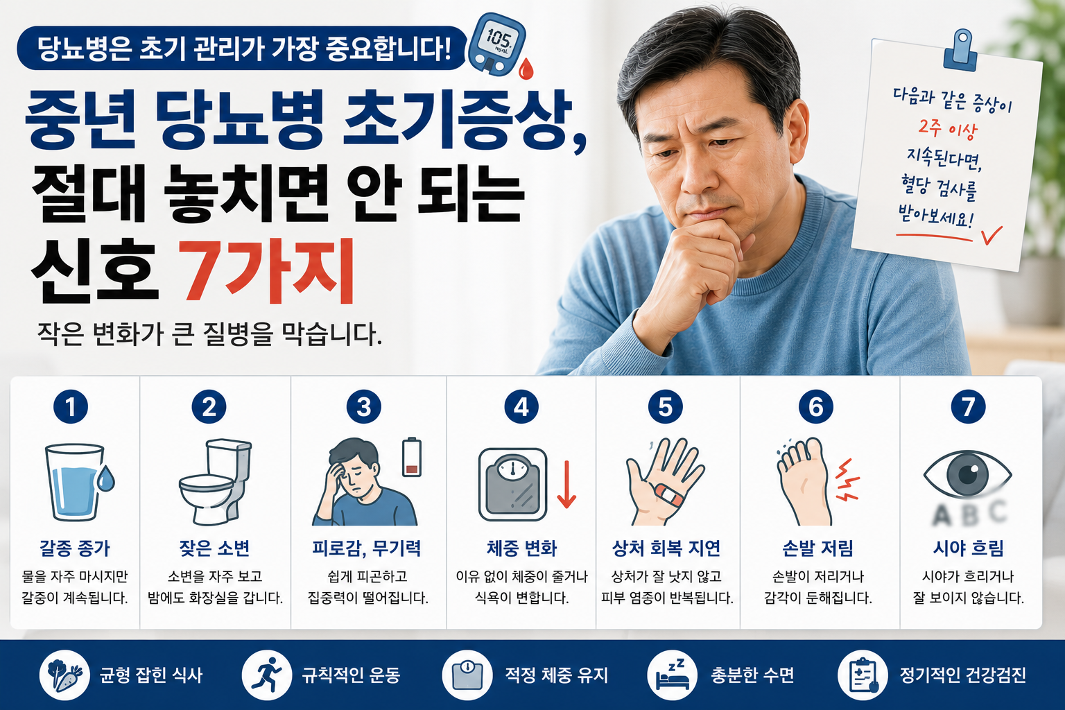 중년 당뇨병 초기증상
