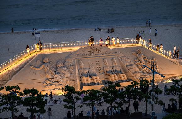 해운대 모래축제 샌드전망대